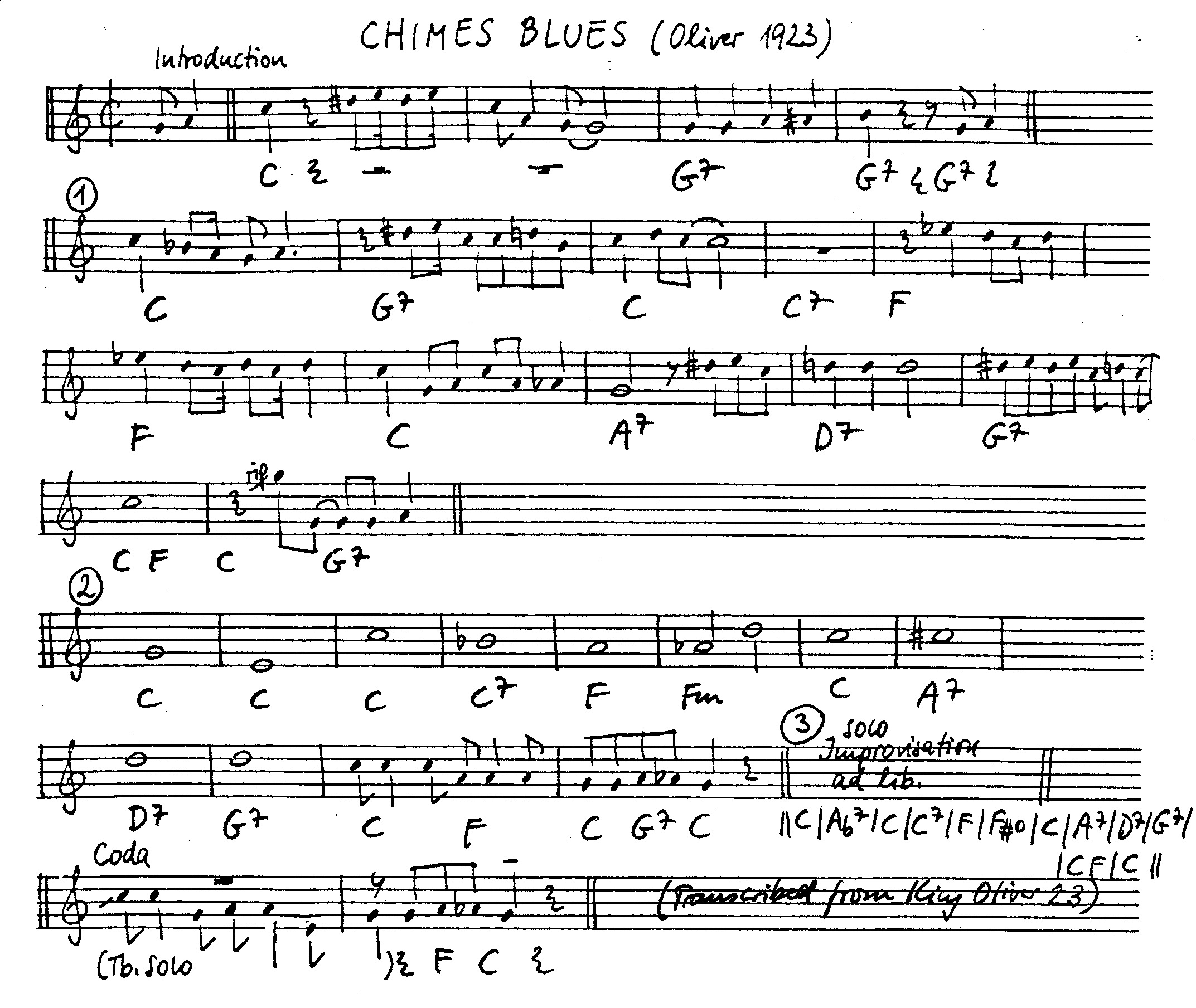 chimes blues leadsheet – book us for your next 20s or gatsby event